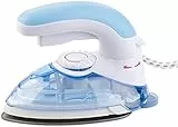 Sichler Haushaltsgeräte Reisebügeleisen Mini: 2in1-Reise-Dampfbügeleisen mit Dampfbürste, 800 W, 110 & 230 V (Kleines Reisebügeleisen, Steamer, Spannungswandler)