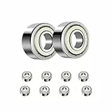 ANGEEK 10 Stück 626 ZZ Kugellager 6 mm x 19 mm x 6 mm,Vorgeschmiert,Doppeldichtung, 626ZZ Rillenkugellager