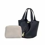Bucket Bag Damen MitPouch Bag Lässige Styling für Den Täglichen Gebrauch Einzigartige Taschen Eine Klassische Lässige Hand-Picknickkorb-Stil Tasche für Frauen Handtaschen Als Geschenk Geeignet