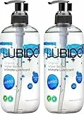 Lubido Original Gleitgel auf Wasserbasis ohne Parabene - Jumbo 500ml (2er Pack)