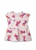 Sanetta Pure Mädchen-Kleid rosa Hund | Hochwertiges und gemütliches Kleid aus Bio-Baumwolle für Mädchen. Baby Bekleidung