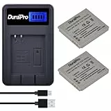 DuraPro 2Pcs NB-4L Akku + LCD USB Ladegerät für Canon IXUS 30, 40, 50, 55, 60, 65, 70, 75, 80 is, 82 is, 100 is, 110 is, 115 HS, 120 is, 130, 220 HS, 230 HS, 255 HS, I Zoom, i7, i7 Zoom