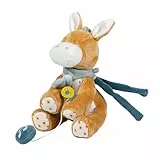 Nattou Musical Cuddly Donkey Leo, 22 cm, Dark warm beige