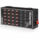 300W USB~c Ladestation, 60 Port (40 USB A & 20 USB~C Port) USB~C Ladeblock, Schnellladestation für mehrere Geräte, Desktop USB Ladegerät kompatibel für iPhone, iPad, Tablets