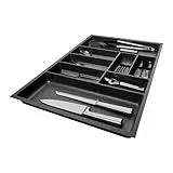 SO-BOX 2 Besteckkasten Breite 70,9 cm, Tiefe 46,2 cm mit anthraziter Kanvas-Struktur für Schubladen bis Juli 2012 von NOBILIA mit einer Breite von 80 cm