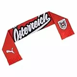 PUMA ÖFB Culture Scarf Scarves, Black-Burnt Red, OSFA
