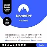 NordVPN Standard, Amazon Exklusiv, 10 Geräte, 1-Jahr + 1 Extra-Monat, Digitaler Code