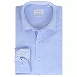 ETERNA Herren Langarm Hemd Slim Fit | Bügelfrei | Dynamic Cotton™ | Hellblau | 100% Baumwolle | Kentkragen mit Ausputz Gr. 41