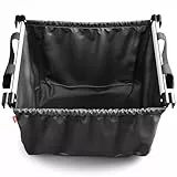 achilles Easy-Shopper Alu, Faltbare Einkaufswagentasche, Einkaufstasche passend für alle gängigen Einkaufswagen, schwarz, 33x50x38cm