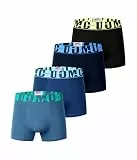 Trendy Boy Jungen Baumwoll-Boxershorts Unterwäsche, 4er-Pack – Ultraweiche Boxer Briefs, Mehrfarbig, Größen 6-16 Jahre (B930, 14-16 Years)
