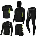 Superora Fitness Kleidung Set 5 stück männer Athletic Fitness Sport Anzug Grün EU L/Etikett XXL
