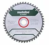metabo Kreissägeblatt 'precision cut wood - classic' – 254 x 30, Z48 WZ 5°neg. – 628061000 – Für halbstationäre Kreissägen – Sägeblatt für Holz – 48 Zähne