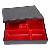Uadme Lunchbox Erwachsene, Bento Box Japanisch, Snackbox mit Fächern, für Japanische Gerichte wie Sushi, Reisrollen, Buffets, Desserts und Trockenfrüchte