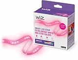 WiZ Tunable White and Color Lightstrip 2m Starter Set (1.600 lm), LED Streifen mit 16 Mio. Farben oder warm- bis kaltweißem dimmbarem Licht, smarte Lichtsteuerung über WLAN per Stimme/App