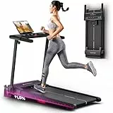 Sportstech Laufband für Zuhause, Laufband klappbar, Treadmill bis 12 km/h, max. 120kg, Tablethalterung, Deutsche Qualitätsmarke, mit 11,5% Steigung, Bluetooth App kompatibel, LED, sProRun (Schwarz)
