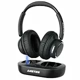 ANSTEN TV Kopfhörer Kabellos Senioren, NEU Funkkopfhörer Kabellos für TV, 35 Hrs Audio Spielzeit, Kabellose Kopfhörer für Fernseher mit Ladestation, Keine Audioverzögerung