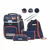 Schneiders Ergolite Dusk Force Jungen Schultasche - 9-teiliges Set, Orthopädisch geprüft, mit LED-Leuchtstäben, nachhaltig & ergonomisch
