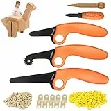 ZLemma Upcycled Karton-Bauwerkzeug-Set, 425-teilig, Lernspielzeug für Kinder, STEM- und STEAM-Kartonschneider und Bauwerkzeug-Sets für Kinder