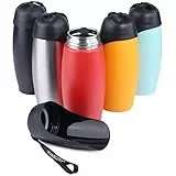 VIVAGLORY Pawhike Hundetrinkflasche, Hunde Trinkflasche für Unterwegs, Hundetrinkflasche, Edelstahl & Tragbare, 750ml, Rot