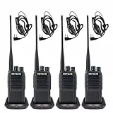 Retevis RB669 Freenet PMR446 Funkgerät, Funkgeräte Set RT24V 2.0, 16 Kanäle und 6 Freenet Kanäle, Deutsches Sprachsystem, VOX, Großer Reichweite Walkie Talkie für im Freien(2 Paar, Schwarz)