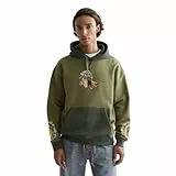 Scotch & Soda Herren 40th Anniversary Embroidered Relaxed Fit Hooded Sweatshirt Kapuzenpullover, Olivine 250, L