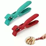 SHULLIN 2 Stück Küchen Silikon Anti-Verbrühungs Zange für Heißluftfritteuse Rutschfeste Küchenzange Clip Silikon Küchenzange Heizplatten Greifer Mehrzweck Schüsselhalter Clip Für Küche Luftfritteuse