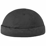 Stetson Ocala Baumwoll Dockercap Herren - Dockermütze aus 100% Baumwolle - Mütze in XL (60-61 cm) - Cap in Schwarz - Docker mit UV-Schutz 40