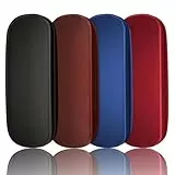 JANYUN Brillenetui, Brillenetui Hardcase Tragbare Brillen Etui Hartschalen für Damen und Männer (Volltonfarbe Stil, 4)