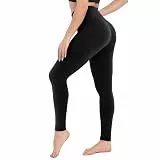 CAMPSNAIL Leggings Damen High Waist Schwarz Sporthose für Gym Yoga Schwarz