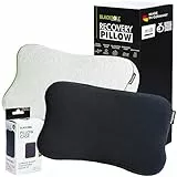 BLACKROLL® Recovery Pillow Set Jersey Anthrazit, ergonomisches HWS Nackenkissen aus Memory-Foam inkl. Zusätzlichem Bezug- Made in Germany
