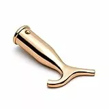 Merriway BH05851 Skylight Window Catch Pole Hook-Polished Brass Fanlight Fensterschnäpper für Dachfenster, poliertes Messing