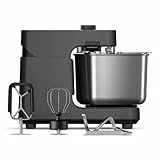 Ooni Halo Pro Profi-Spiralmixer – 7,3L Teigknetmaschine & Knetmaschine (58 Stufen) – Professionelle Teigmaschine mit Zubehör für Pizzateig & Brot – Pizzateigkneter, Anthrazitgrau