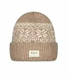 Barts Damen Beanie Strickmütze gestrickte Wintermütze mit Norwegermuster Negomba 6480 Light Brown 24