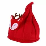 Ipetboom Weihnachtsmütze Gestrickt Warm Cozy Roter Nikolausmütze Für Neugeborene Junge Mädchen Kleinkinder Und Festliche Wintermütze Familienfoto Accessoire