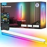 Govee RGBICW Wandleuchte Innen, Smart Wandlampe Kompatibel mit Matter, Alexa & Google Assistant, 1200lm LED Wandleuchte, Musik Sync, Indirekte Beleuchtung für Wohnzimmer, Treppe, Flur, 1 Stück