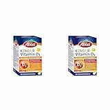 Abtei Kinder Vitamin D3 - für Knochen und Immunsystem (50 Schmelztabletten) (Packung mit 2)