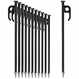 com-four® 12x Zelt-Heringe aus Stahl - Lange und robuste Erdnägel für Camping und Outdoor - ideal für normalen und harten Boden - 30cm
