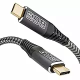 CAKOBLE USB C Kabel auf USB C 0.5M, USB 3.2 Gen2 Typ C ladekabel, 20 Gbps Datenübertragung, 100W 20V/5A Schnellladekabel,4K @ 60Hz Videoübertragung für Laptop, Mobiltelefon, USB-C-Geräte.