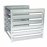 ERWEITERUNGSMODUL Komposter Metall - Komposter Garten TIMBELA M800A - 91 x 91 x H85 cm / 704L - Composter