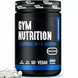 L-Arginin + L-Citrullin - 180 Kapseln - Hochdosiert 1096 mg pro Kapsel - Citrullin + Arginin Base - Aminosäuren - Vegan