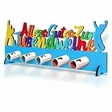 WEDNOK Jugendweihe Geldgeschenke Holz Endlich Erwachsen Aufsteller Bunte Jugendweihe Geld Geschenke für Junge Mädchen Erwachsene Partyfeiern, WEDNOK-LD202402014D