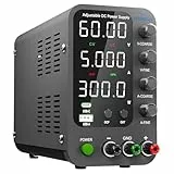 Labornetzteil, Jesverty Labornetzteil DC Regelbar Netzgerät(60V, 5A) mit 20W USB & Type-C Schnell-Ladung, Encoder Corase & Feineinstellknopf, Ausgangsschalter, 4-stellige LED-Anzeige - SPS-6005V