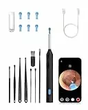 Ohrenschmalz Entferner Otoskop, WIFI 1080P HD-Ohrreiniger，360°-Weitwinkel Otoskop Kamera für Otoskop IP67 Wasserdicht Otoskop Ohr, für Phone（schwarz）