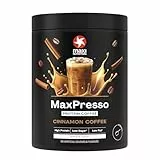 MaxiNutrition MaxPresso Cinamon Coffee 300g, Protein Kaffee, Whey Coffee Pulver, 21g Eiweiß pro Portion, Zuckerfrei & fettarm, Warm & kalt genießbar