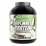 IronMaxx 100% Whey Protein Pulver 2350g - Pistazie | Cremiger Eiweißshake mit BCAAs & EAAs | High Protein, Low Carb & zuckerarm | Ideal für Muskelaufbau, Diät & Fitness Design kann variieren