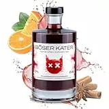 BÖSER KATER Glühwein Gin - Heiße Mieze, Glühpunsch trifft Gin, Ideal für winterliche Cocktails mit Geschmack, Die perfekte Geschenkidee, Handgemacht mit kleiner Auflage, 0,5l 17% Vol