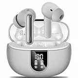 AOVOCE Bluetooth Kopfhörer,Kabellose Kopfhörer Bluetooth 5.3 In Ear Kopfhörer,Sportkopfhörer mit 4 Mikrofonen,HiFi Stereo Kopfhörer mit ENC Geräuschunterdrückung LED Anzeige,42 Stunden Spielzeit