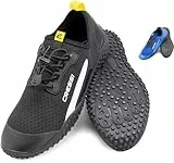 Cressi Unisex-Adult Sonar Shoes Wasserschuh für Erwachsene aus Mikroperforiertes Gewebe, Schwarz/Gelb, 40 EU