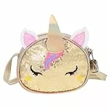 VALICLUD Einhorn Pailletten Umhängetasche Kleine Mädchen Geldbörsen Pailletten Einhorn Geldbörsen für Mädchen Kinder Geldbörse Einhörner Geschenke für