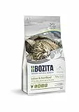 Bozita Indoor & Sterilised Katzentrockenfutter mit Huhn – 400g – getreidefreies Katzenfutter für sterilisierte Wohnungskatzen – 32 % Protein, 14 % Fett – zuckerfrei, gentechnikfrei, Alleinfuttermittel